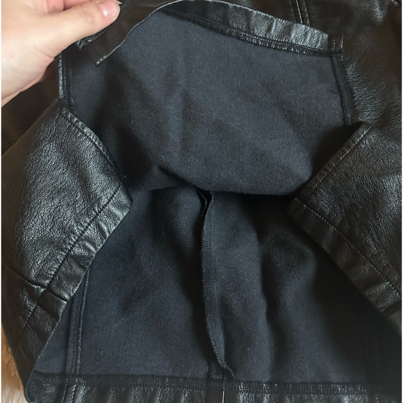 MANGOPOP Faux Black Leather Skirt SIZE S - Picture 5 of 8